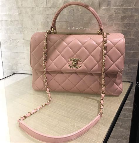 chanel pink flap bag wearing|pink chanel bag price.